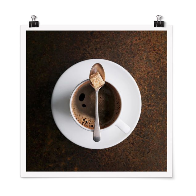 Poster - sweet Coffee - Quadrato 1:1