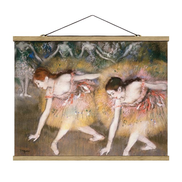 Foto su tessuto da parete con bastone - Edgar Degas - Ballerine Bowing - Orizzontale 3:4