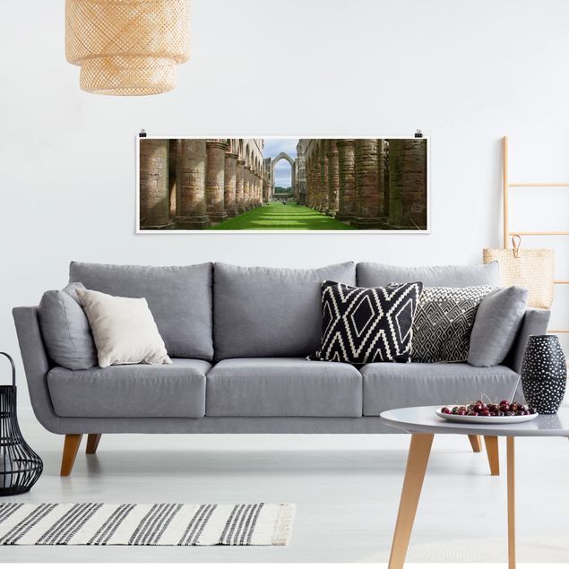 Poster - Fountains Abbey - Panorama formato orizzontale
