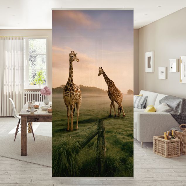 Tenda a pannello Surreal Giraffes 250x120cm