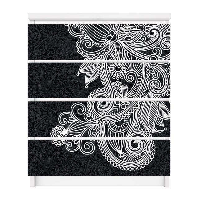 Carta adesiva per mobili IKEA - Malm Cassettiera 4xCassetti - Gothic ornament
