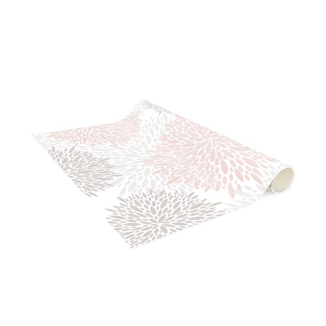 Tappeto bagno rosa Soffione disegnato grande in rosa chiaro