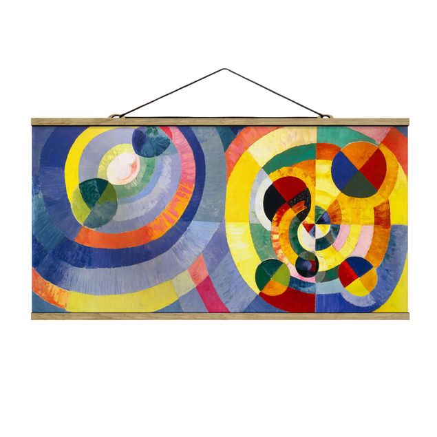 Quadro su tessuto con stecche per poster - Robert Delaunay - Forme Circulaire - Orizzontale 1:2