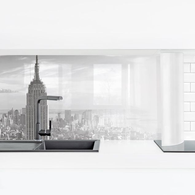 rivestimento cucina moderna Skyline di Manhattan