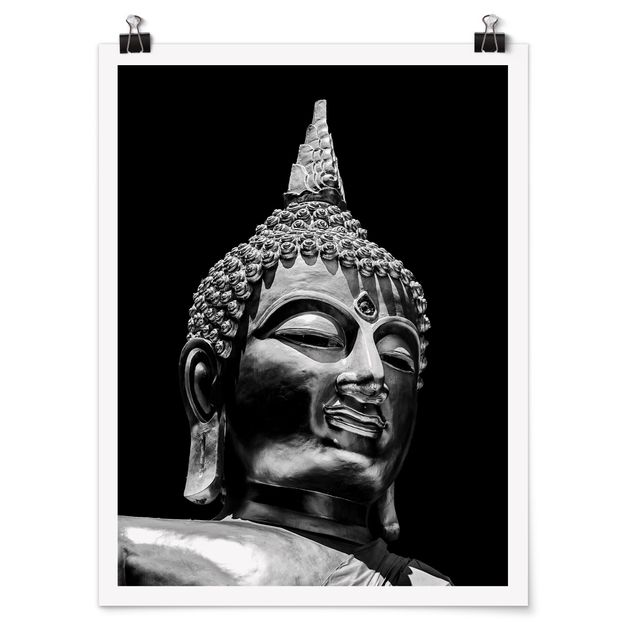 Poster - Buddha Statue Viso - Verticale 4:3