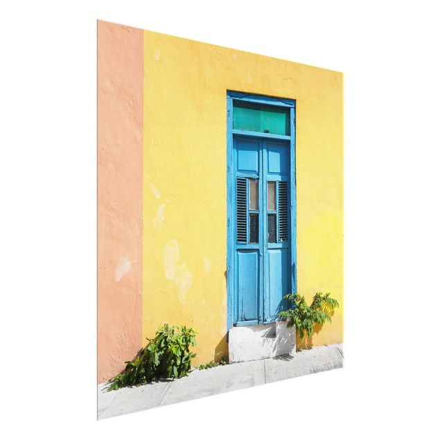 Philippe Hugonnard quadri Muro colorato Porta blu