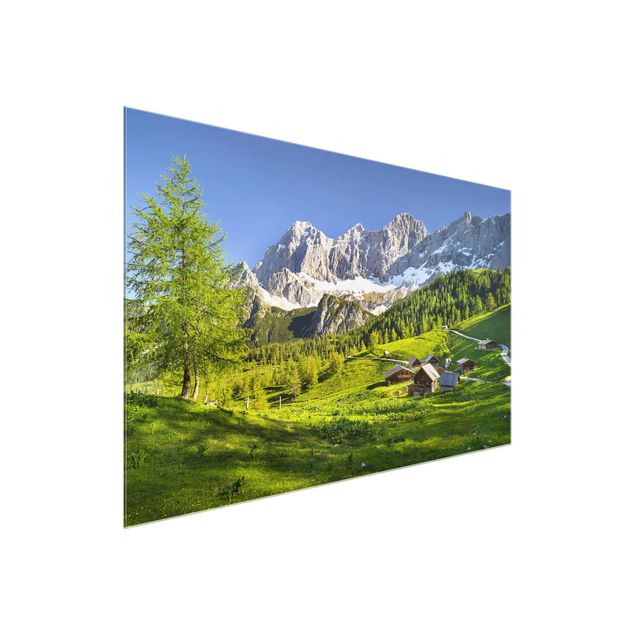 Quadro in vetro - Styria Alpine meadow - Orizzontale 3:2