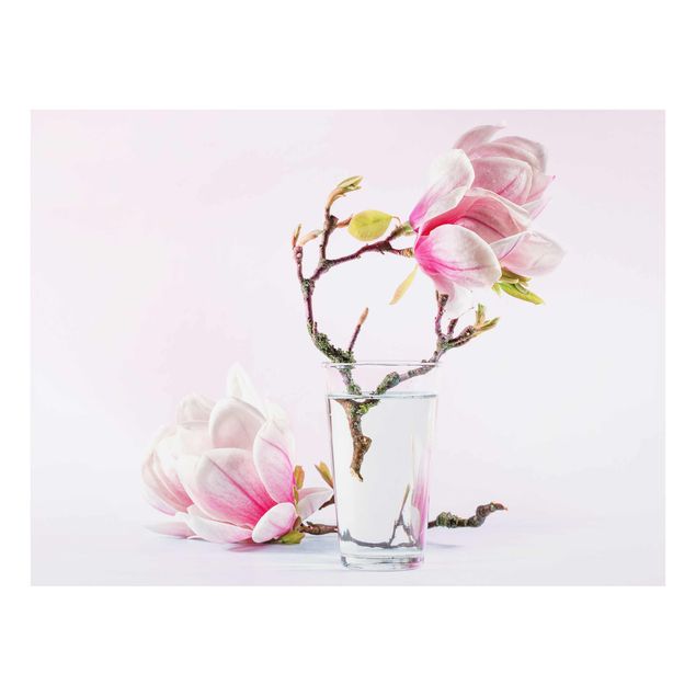 Quadro in vetro - Magnolia in glass - Orizzontale 4:3