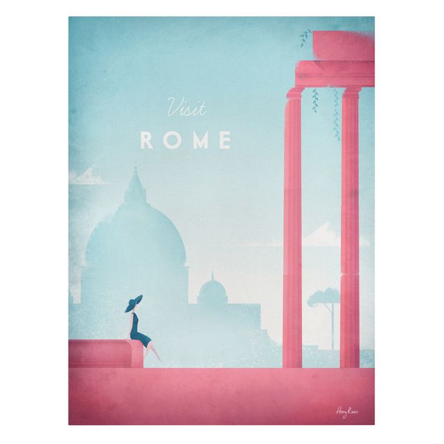 Stampe su tela Poster di viaggio - Roma