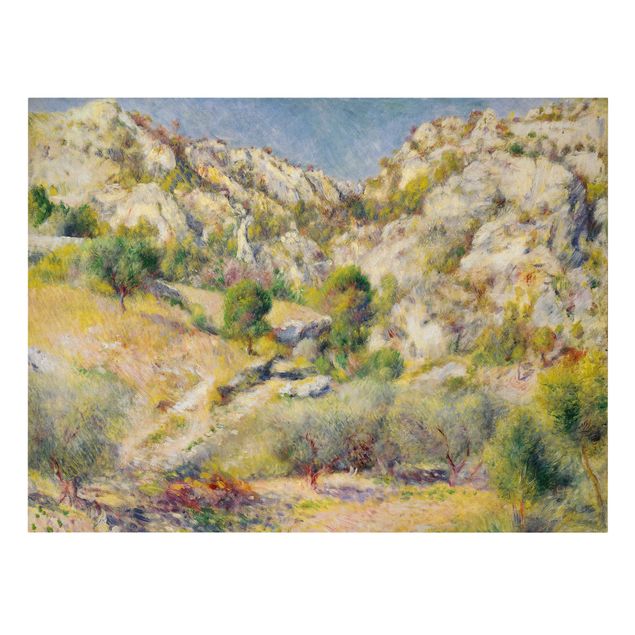 Stampe su tela Auguste Renoir - Roccia all'Estaque