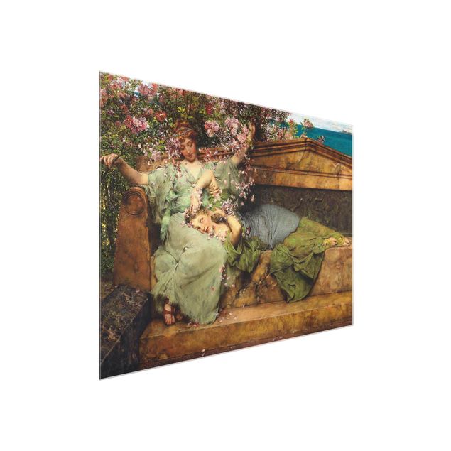 Quadro in vetro - Sir Lawrence Alma-Tadema - The Rose Garden - Orizzontale 3:4