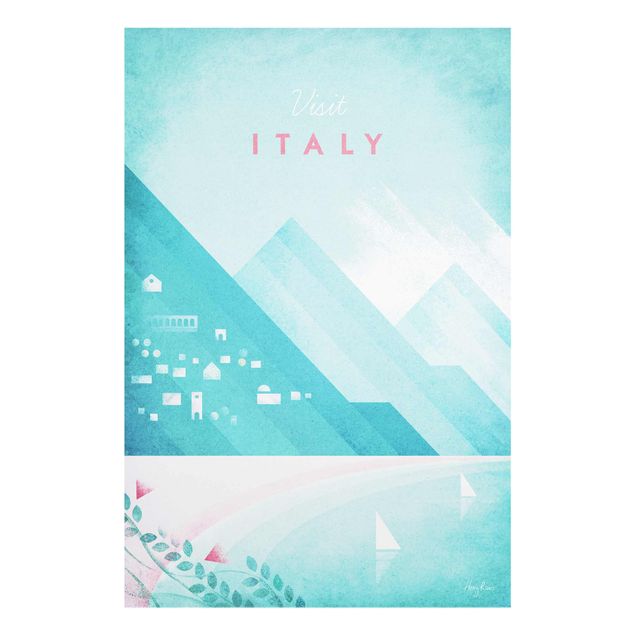 Quadro in vetro - Poster di viaggio - Italia - Verticale 3:2