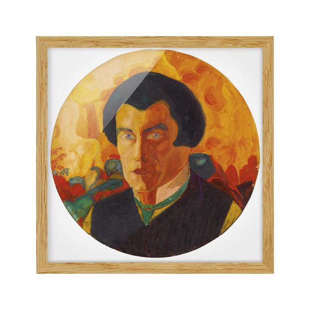 Poster con cornice - Kasimir Malevich - Self-Portrait - Quadrato 1:1