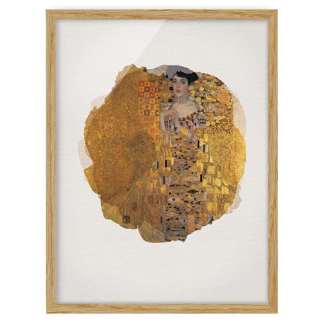 Poster con cornice - Acquerelli - Gustav Klimt - Ritratto di Adele Bloch-Bauer I