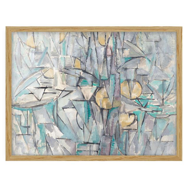 Poster con cornice - Piet Mondrian - Composition X - Orizzontale 3:4