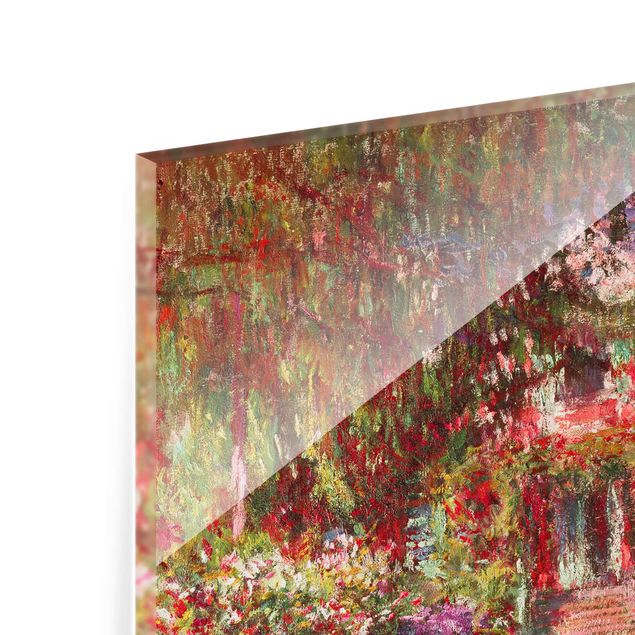 Quadro in vetro - Claude Monet - Percorso nel giardino di Monet Giverny A - Quadrato 1:1