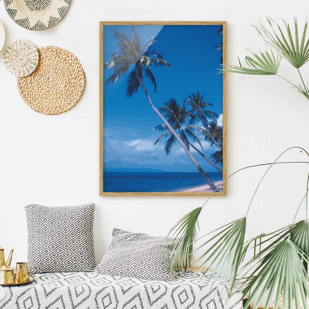 Poster con cornice - Mauritius Beach - Verticale 4:3