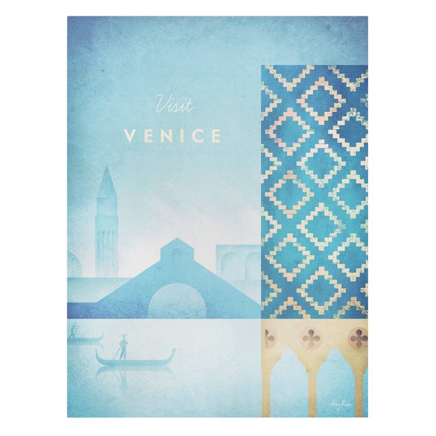 Stampe su tela Poster di viaggio - Venezia