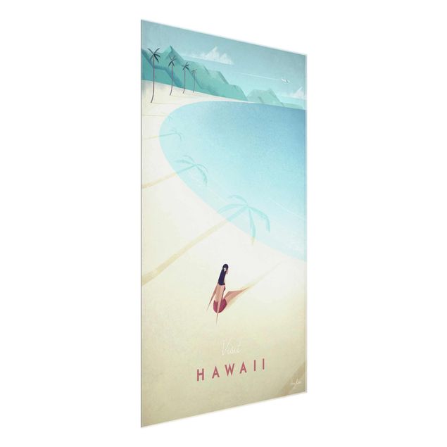 Quadro in vetro - Poster Viaggi - Hawaii - Verticale 3:2