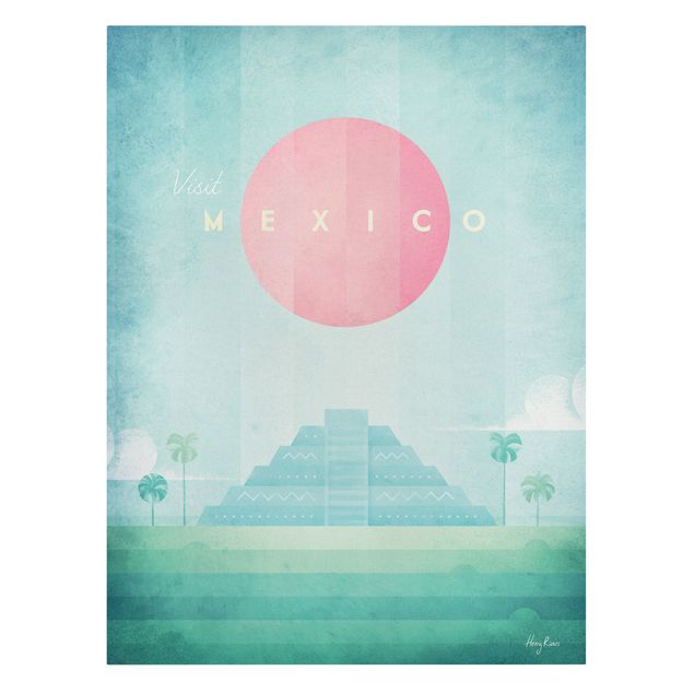Stampa su tela - Poster di viaggio - Messico - Verticale 4:3