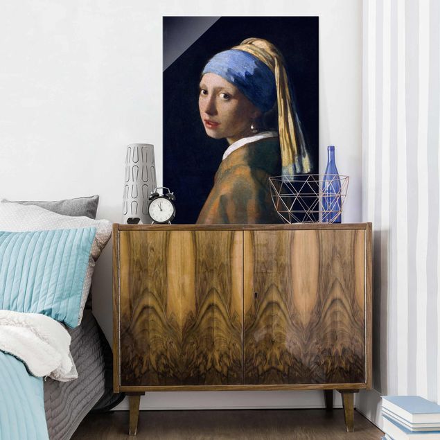 Lavagna magnetica vetro Jan Vermeer Van Delft - Ragazza con l'orecchino di perla