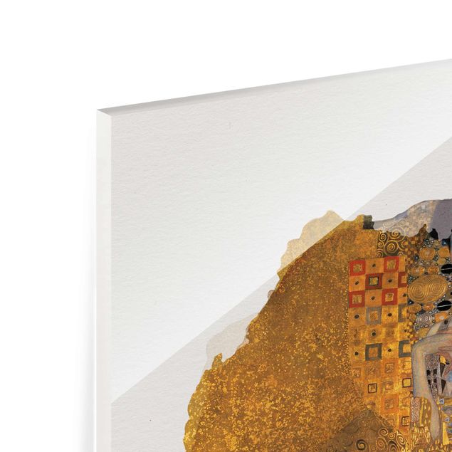 Quadro in vetro - Acquerelli - Gustav Klimt - Ritratto di Adele Bloch-Bauer I - Verticale 4:3