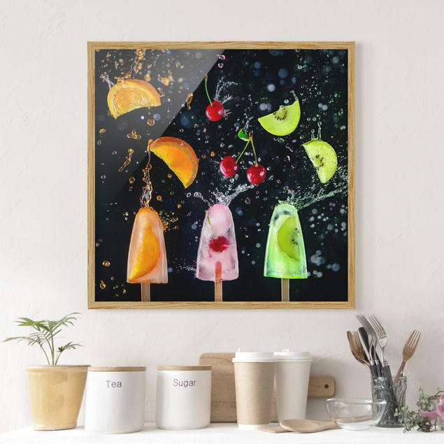 Poster con cornice - Popsicle - Quadrato 1:1