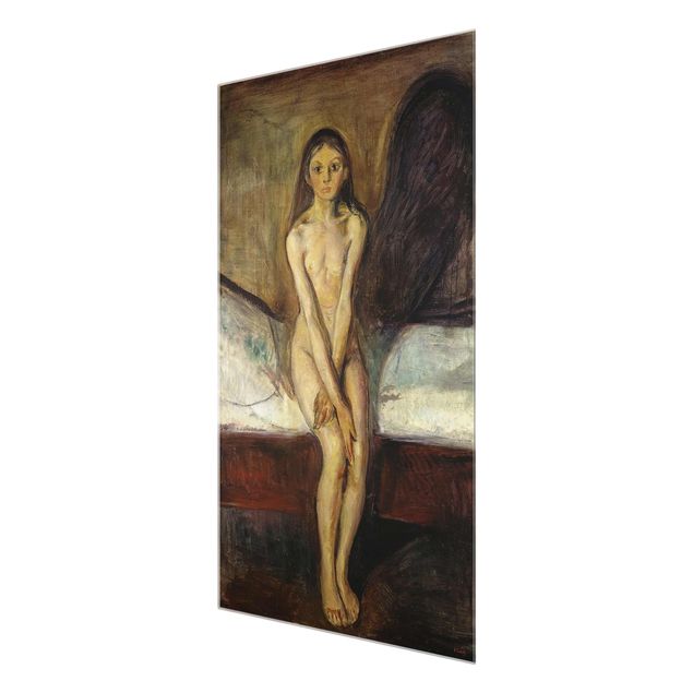 Quadro in vetro - Edvard Munch - Pubertà - Verticale 3:2