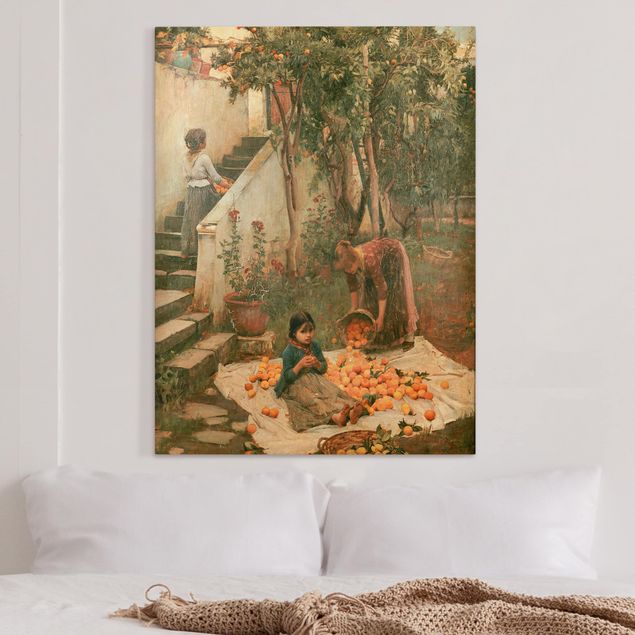 Riproduzione quadri su tela John William Waterhouse - I raccoglitori di arance