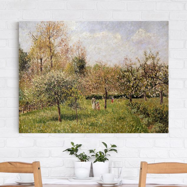 Quadri foresta Camille Pissarro - Primavera a Eragny