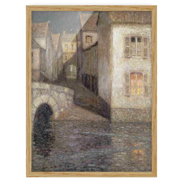 Poster con cornice - Henri Le Sidaner - The House By The River, Chartres - Verticale 4:3