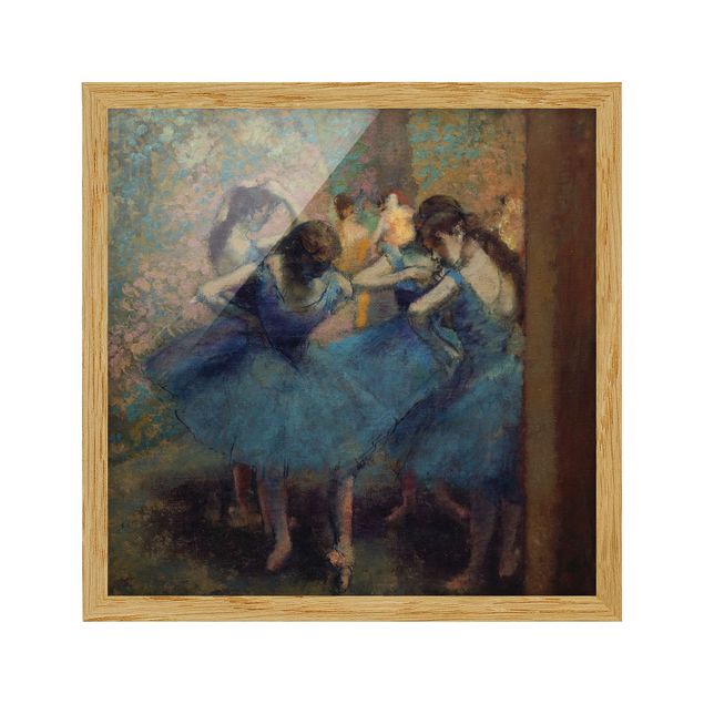 Poster con cornice - Edgar Degas - Blue Dancers - Quadrato 1:1