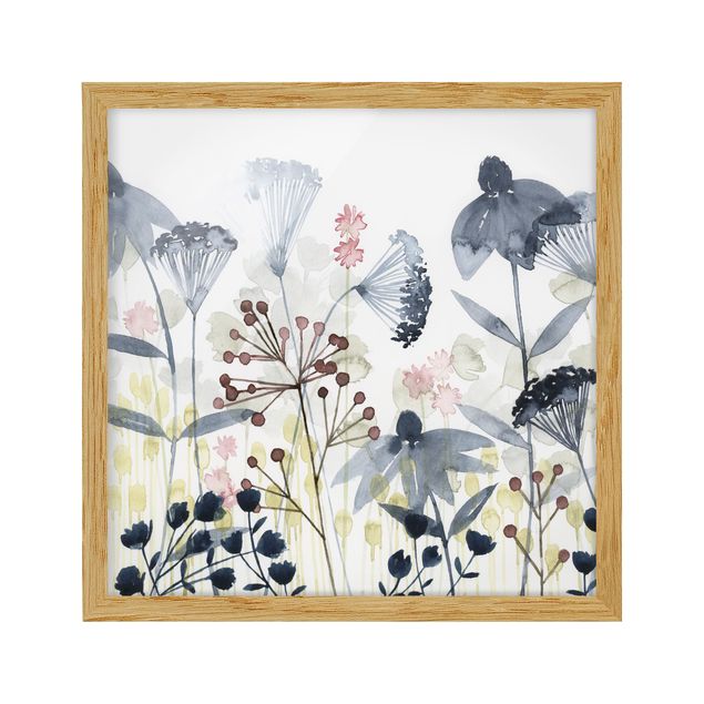 Poster con cornice - Wildflower Watercolor I - Quadrato 1:1