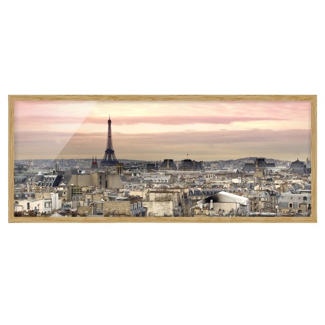 Poster con cornice - Paris Vicino - Panorama formato orizzontale
