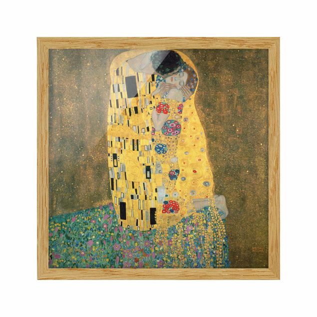 Poster con cornice - Gustav Klimt - Il bacio