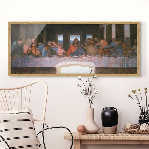 Poster con cornice - Leonardo Da Vinci - L'Ultima Cena - Panorama formato orizzontale