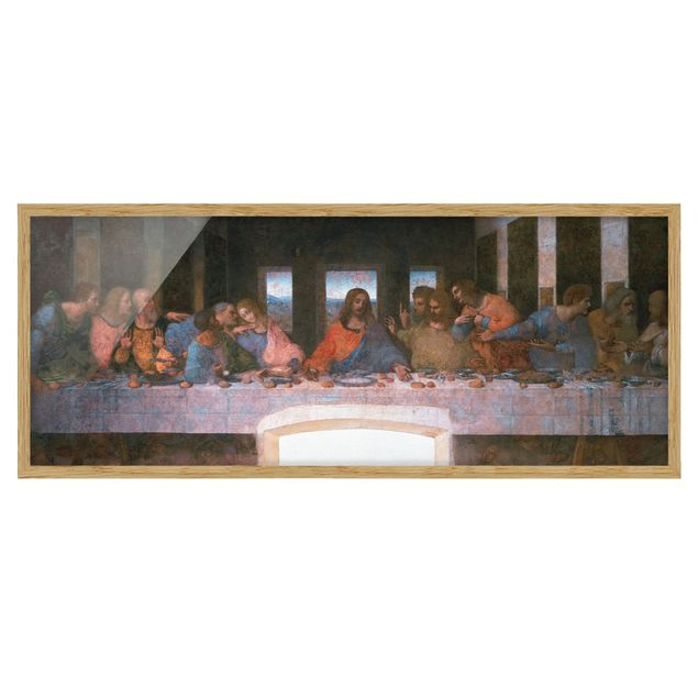 Poster con cornice - Leonardo Da Vinci - L'Ultima Cena - Panorama formato orizzontale