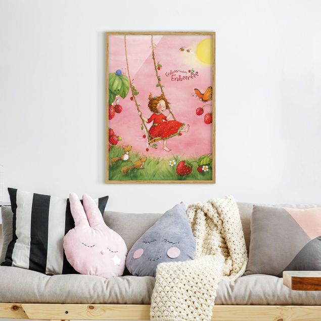 Poster con cornice - The Strawberry Fairy - Tree Swing - Verticale 4:3