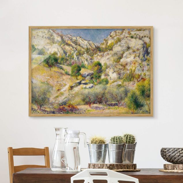 Poster con cornice - Auguste Renoir - Rock In Estaque - Orizzontale 3:4
