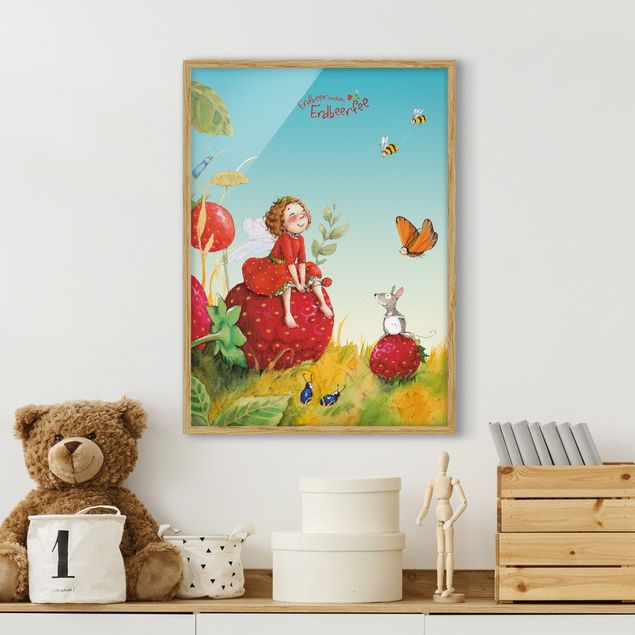Poster con cornice - The Strawberry Fairy - Enchanting - Verticale 4:3