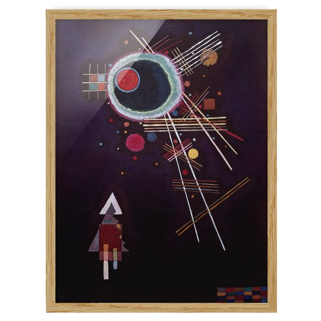 Poster con cornice - Wassily Kandinsky - Ray Lines - Verticale 4:3