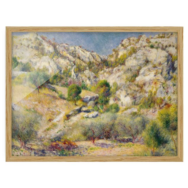 Poster con cornice - Auguste Renoir - Rock In Estaque - Orizzontale 3:4