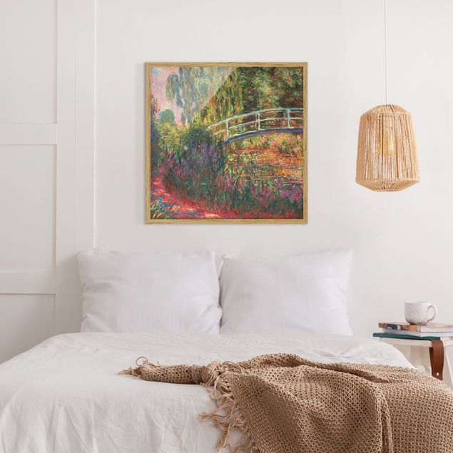 Poster con cornice - Claude Monet - Ponte giapponese di Giverny - Quadrato 1:1