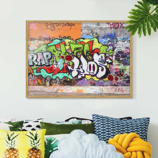 Poster con cornice - Graffiti Wall - Orizzontale 3:4
