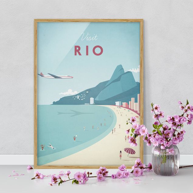 Poster con cornice - Poster Travel - Rio De Janeiro - Verticale 4:3