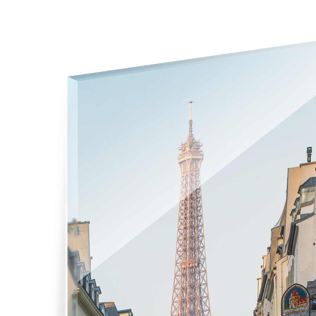 Quadro in vetro - Strade di Parigi