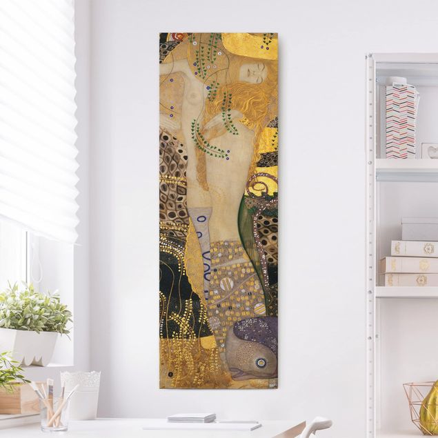 quadro astratto Gustav Klimt - Serpenti d'acqua I