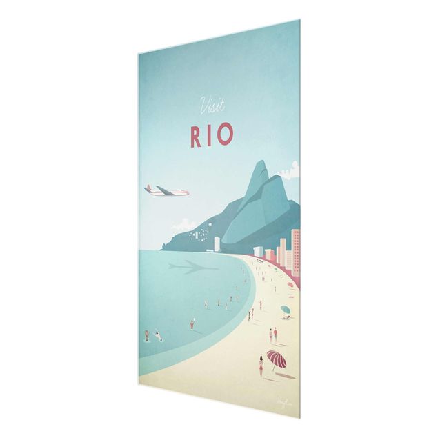 Quadro in vetro - Poster Travel - Rio De Janeiro - Verticale 3:2
