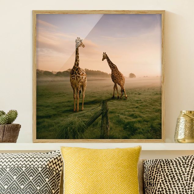 quadri con animali Giraffe surreali