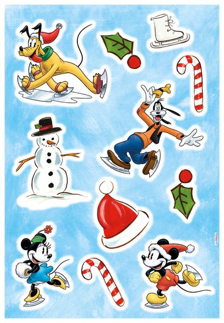 Adesivo murale per bambini  - Mickey Iceslide